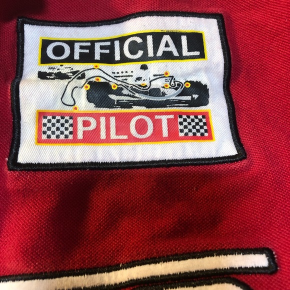 Vintage Monaco Grand Prix Motor Racing F1 Polo Red Size L - Picture 11 of 12